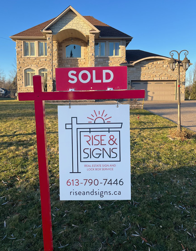 Real Estate Sign Topper Sold